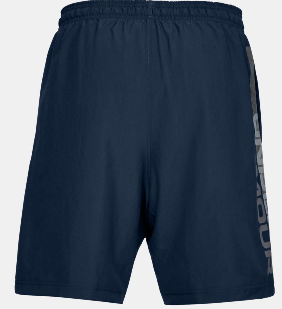 Under Armour Woven Graphic Wordmark Fightshorts – Marineblau