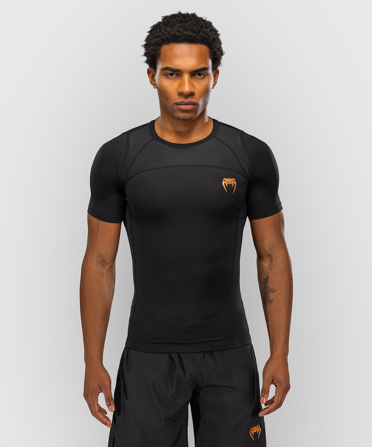 Venum G-Fit Revolution Short Sleeve Rashguard - Black/Copper