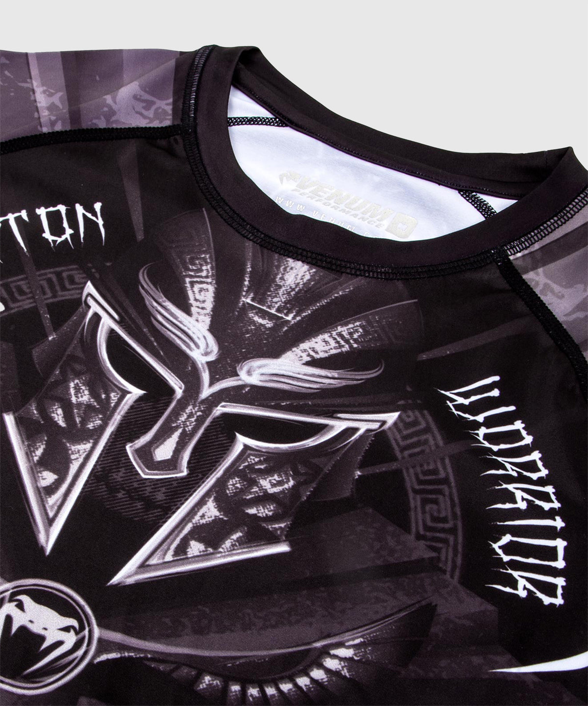 Venum Gladiator 3.0 Rashguard - Schwarz/Weiß - Kurzarm