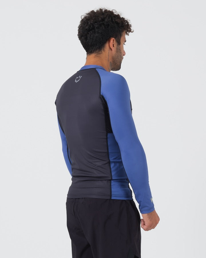 Rashguard À Manches Longues Kingz Ranked Performance V2 - Bleu