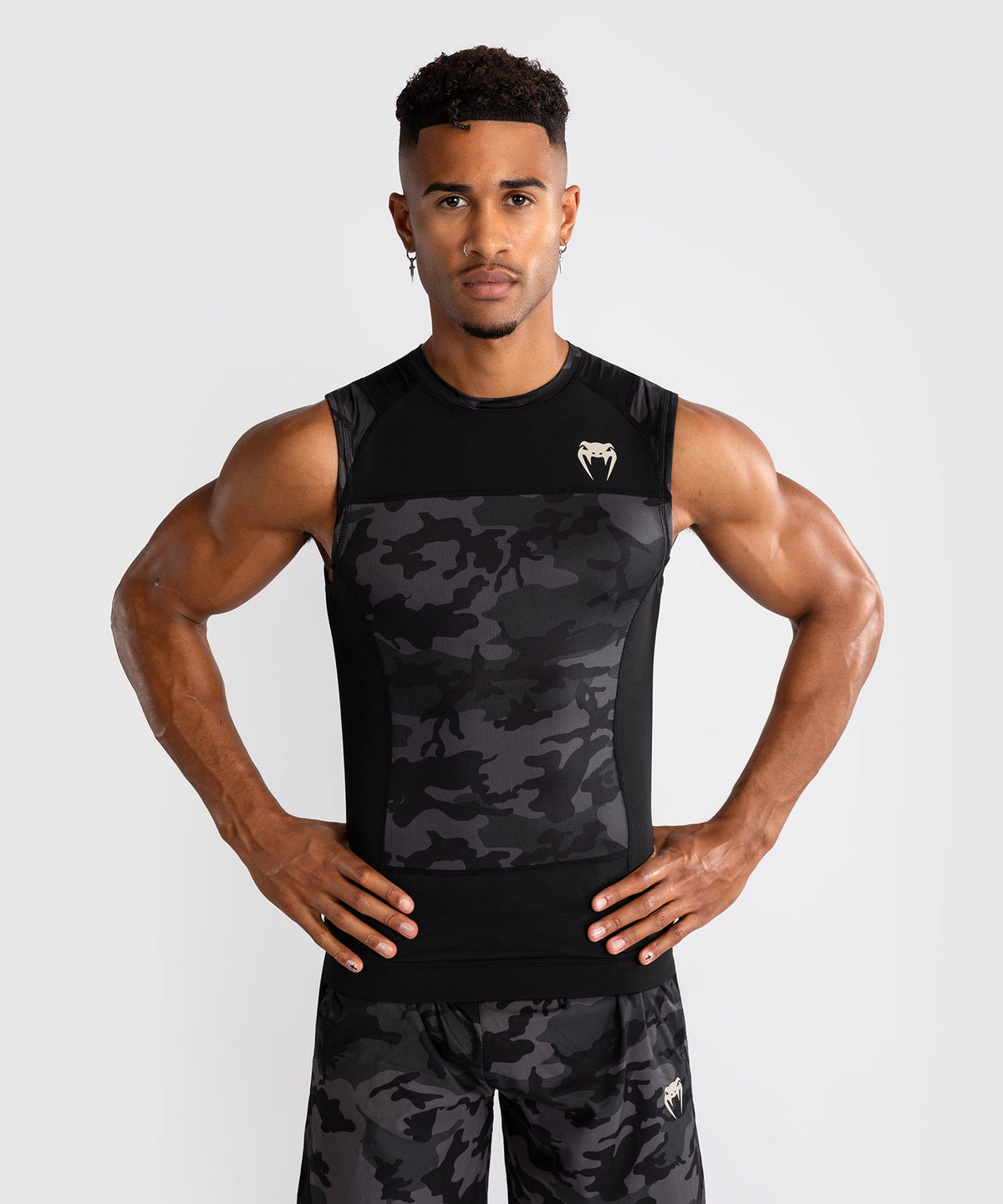 Rashguard sans Manches Venum G-Fit Air pour Hommes - Camo Urban
