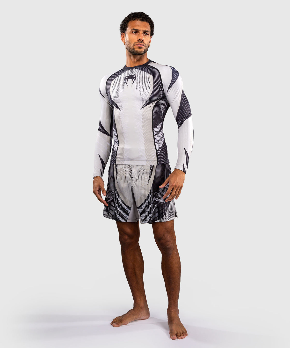 Venum Galactic 3.0 Rashguard Manga Larga - Blanco Hueso/Negro