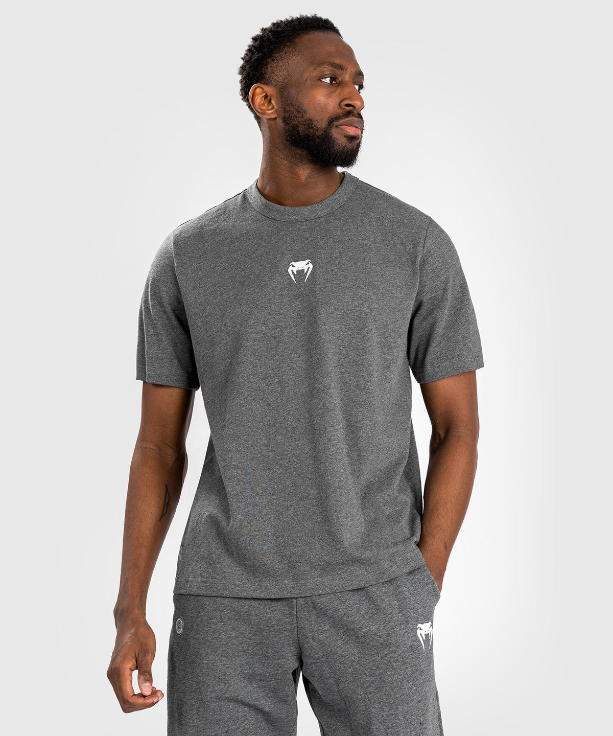 Venum Vortex XL Camiseta para Hombre - Gris Jaspeado Oscuro
