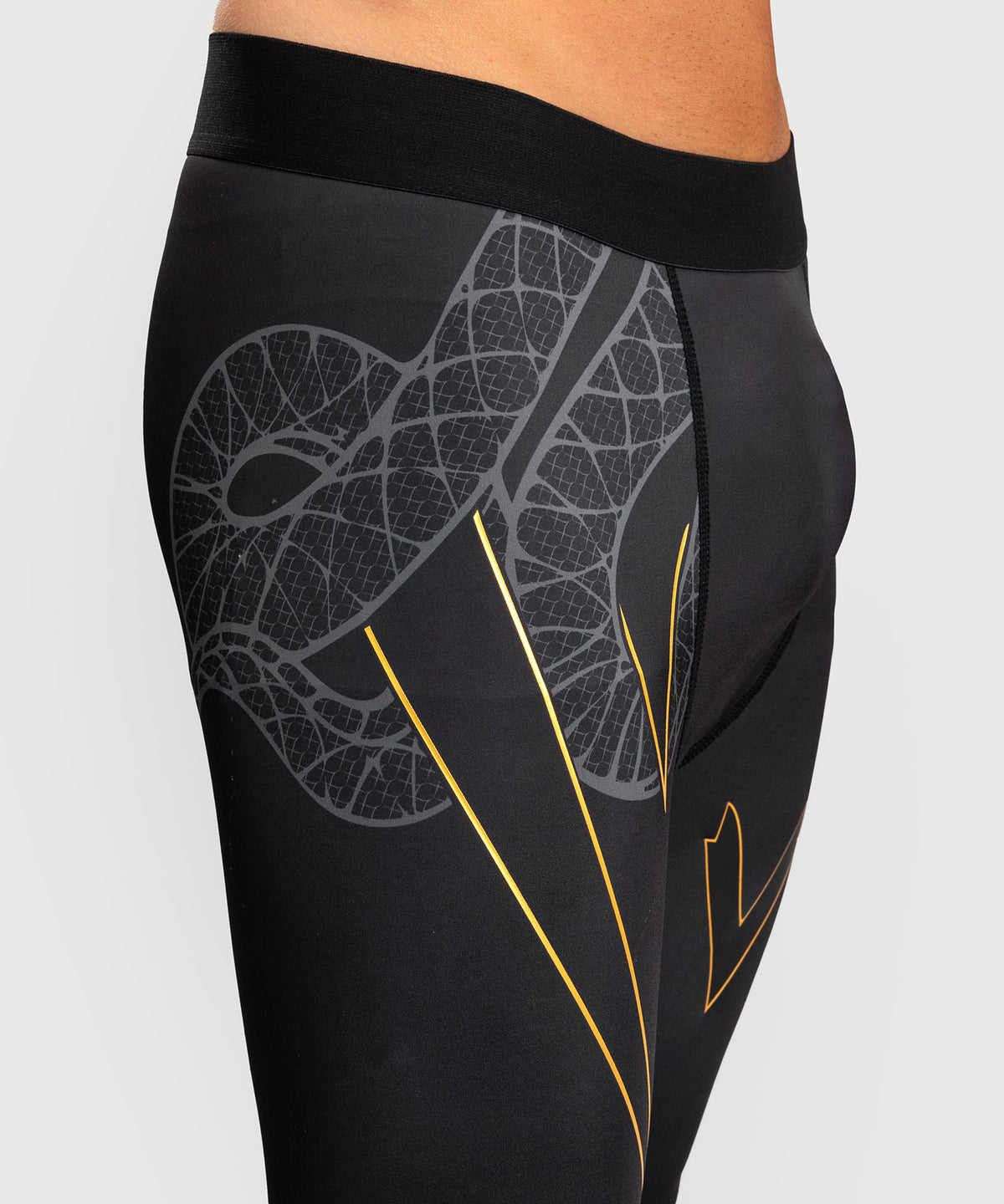 Venum Serpenti Pantaloni aderenti – Nero/Argento/Oro