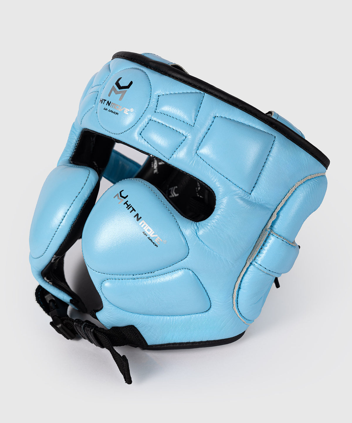 Hit N Move Air Armor Casco da Boxe - Celeste