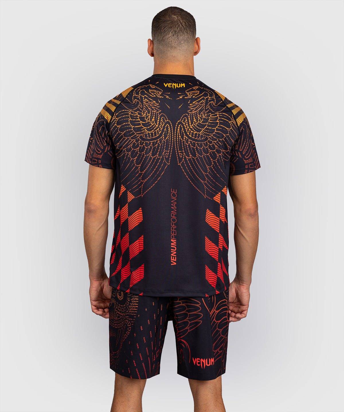 Venum Quetzal Fury Dry-Tech Camiseta - Negro/Rojo Fury/Mandarina