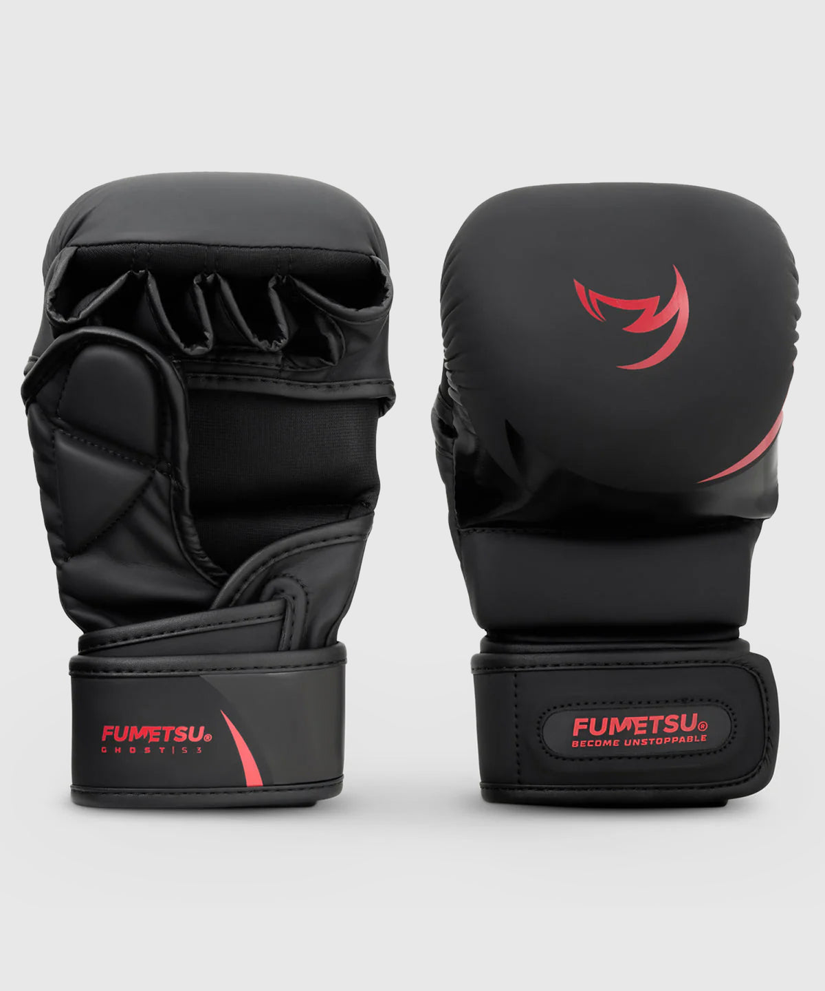 Fumetsu Ghost S3 Guantes de Sparring MMA - Negro/Rojo