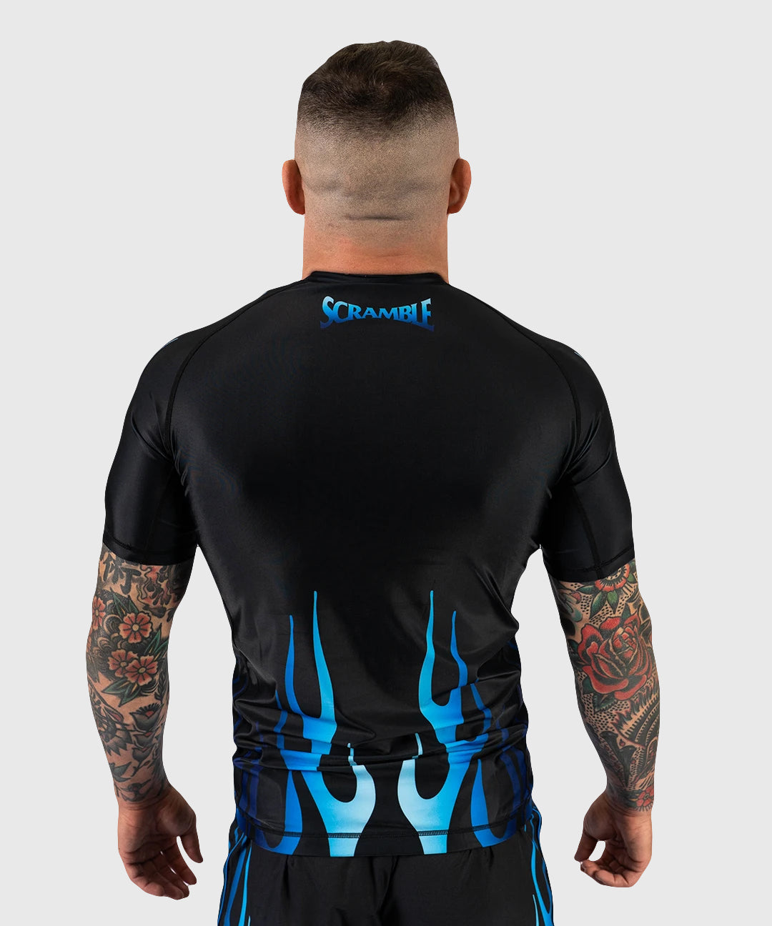 Scramble 1998 Ice Rashguard a Maniche Corte - Nero/Blu