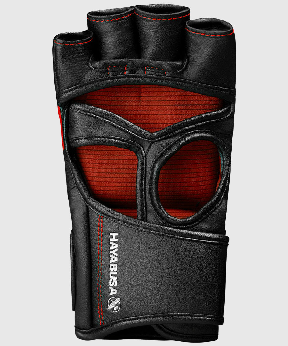 Hayabusa T3 Guantes de MMA - Negro/Rojo