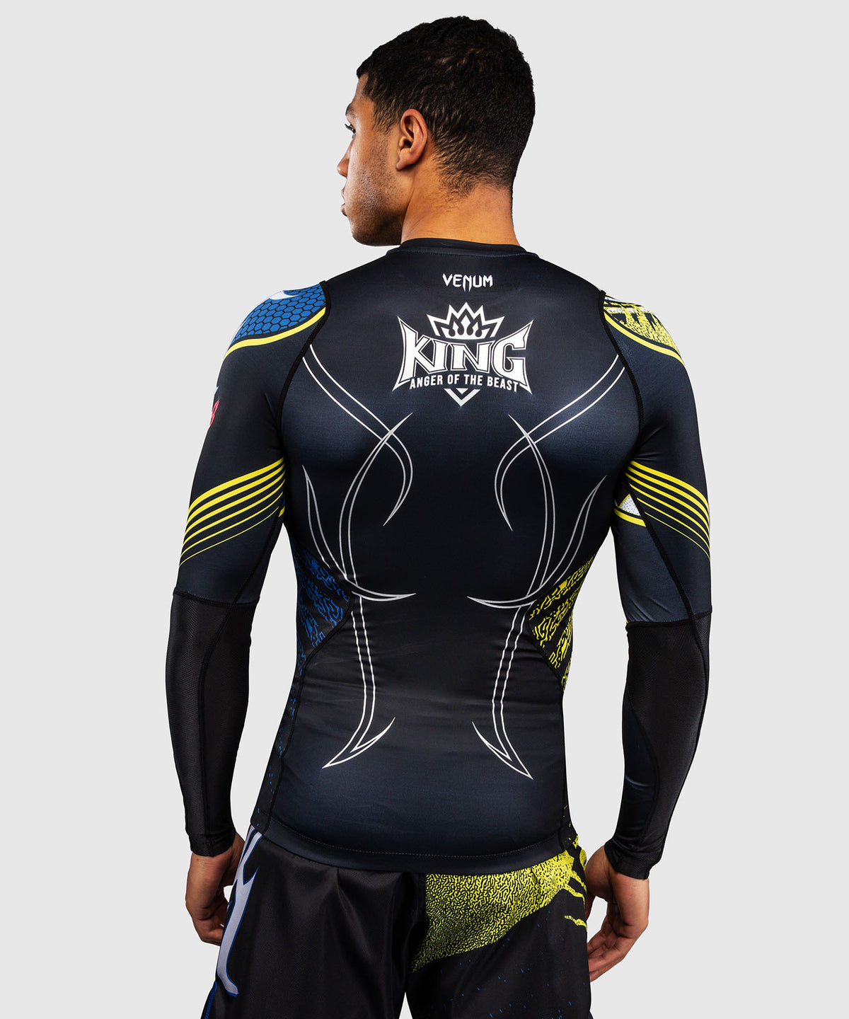 Venum x TEKKEN 8 Long Sleeve Rashguard - King - Black/Yellow