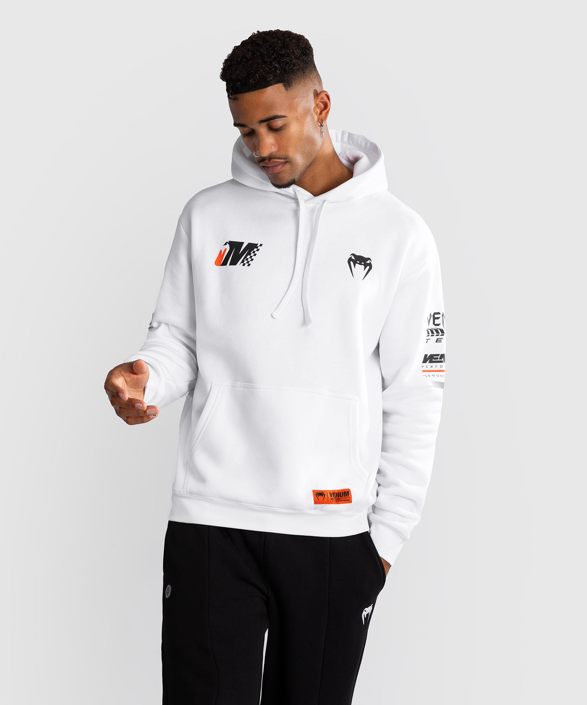 Venum Motorsport Hoodie - Schneeweiß