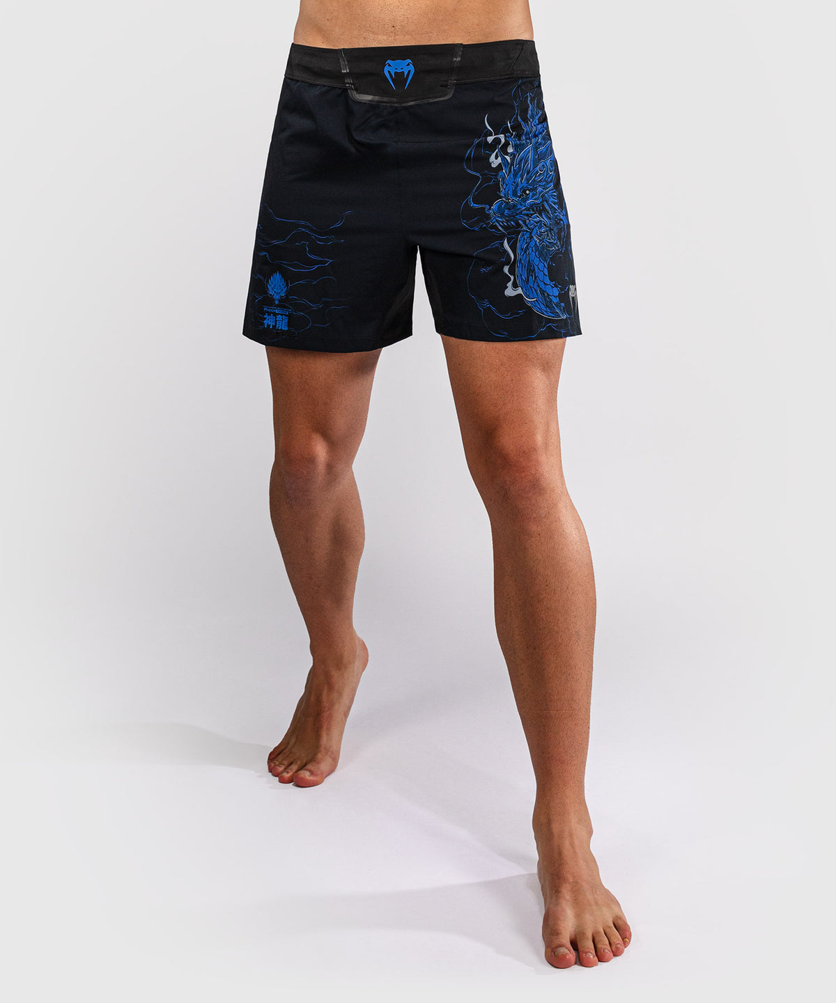 Short de Combat Venum Thunder Dragon – Noir/Bleu Royal