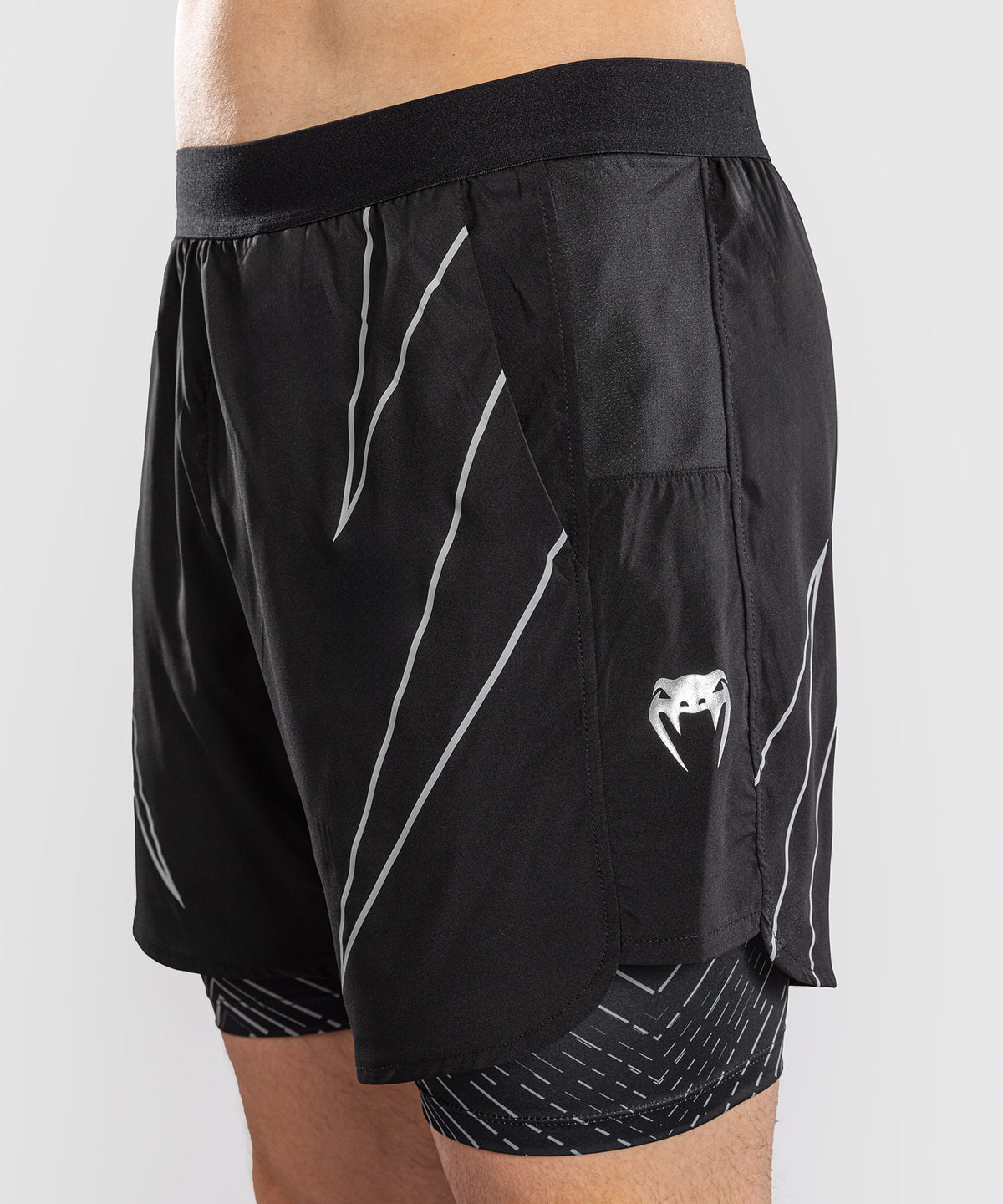 Venum Midnight Fury Trainingsshorts – Mitternachtsblau/Grau/Silber