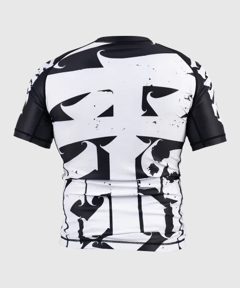 Scramble Hanzi Monochrome Rashguard - Negro/Blanco