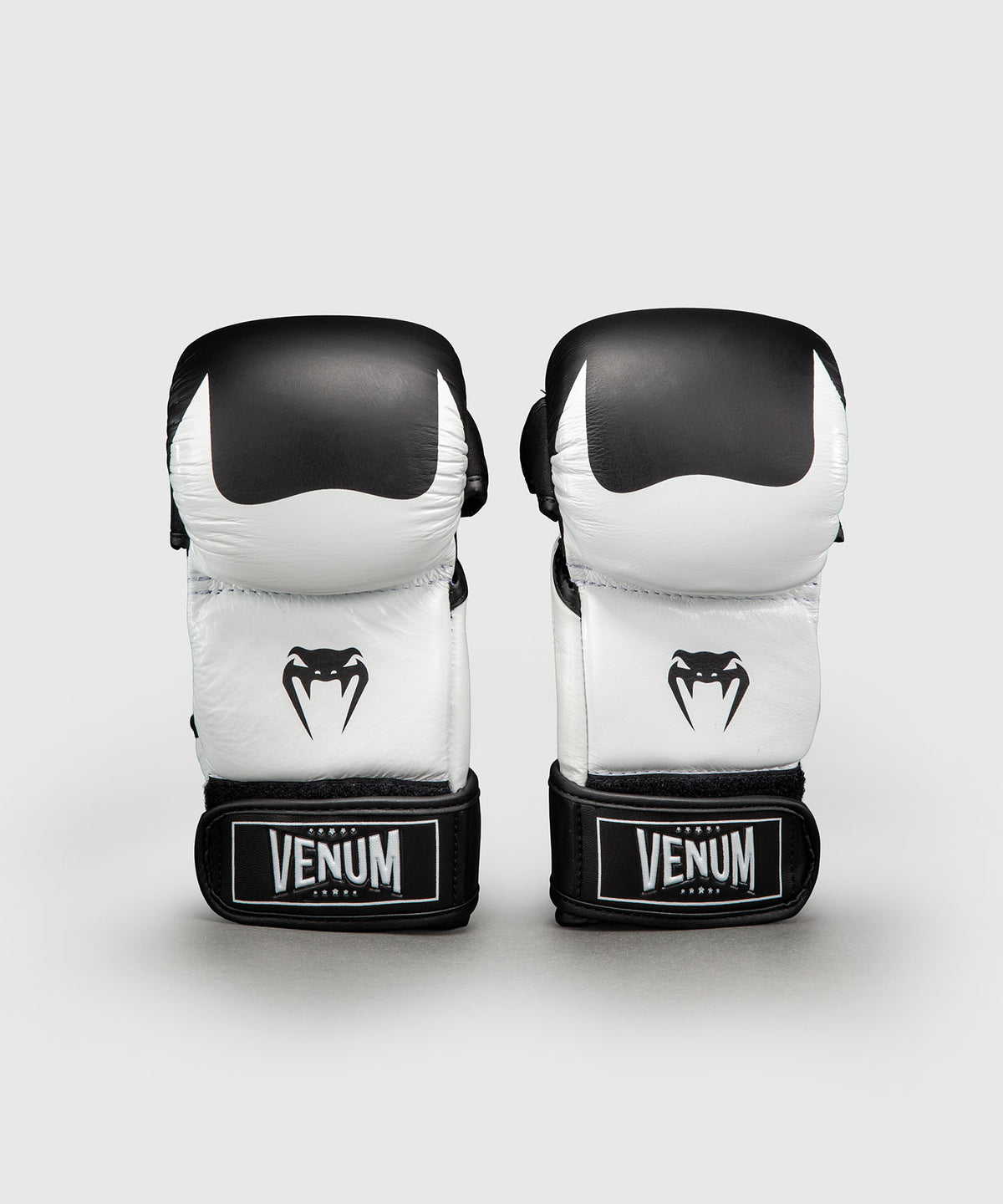 Venum Attack 2.0 Sparringhandschuhe Leder – Schwarz/Weiß