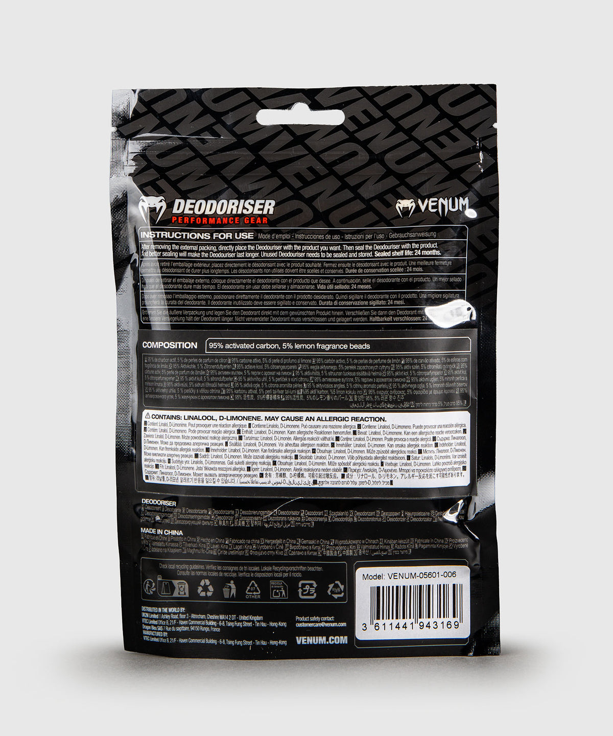 Venum Kontact Handschuh-Desodorierer - Zitrone