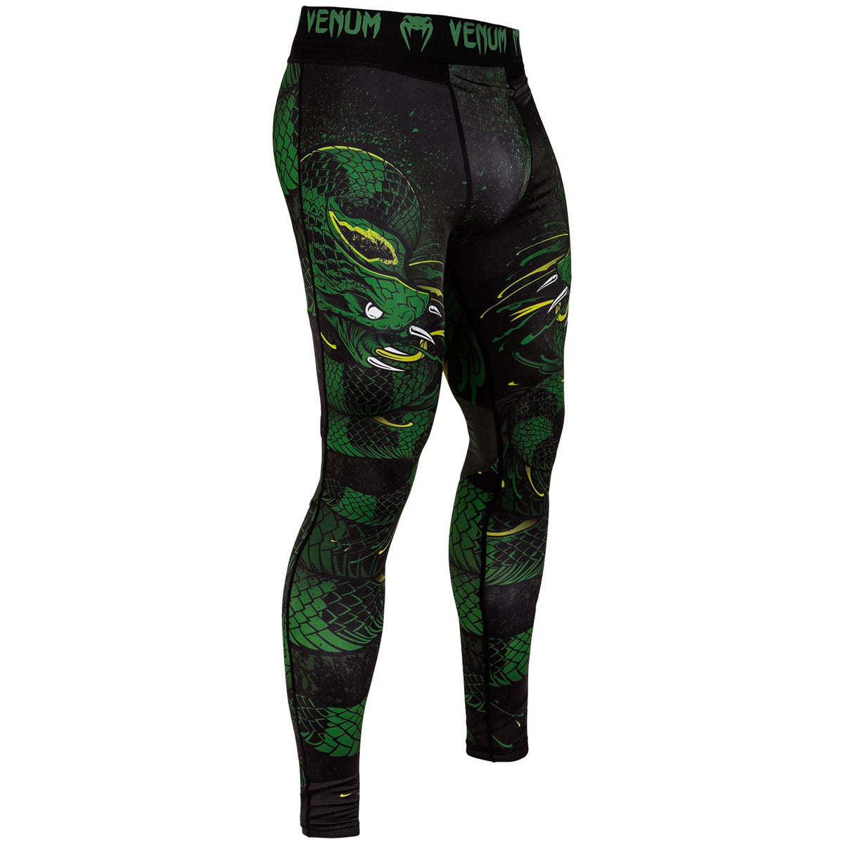 Venum Green Viper Compression Tights - Black/Green