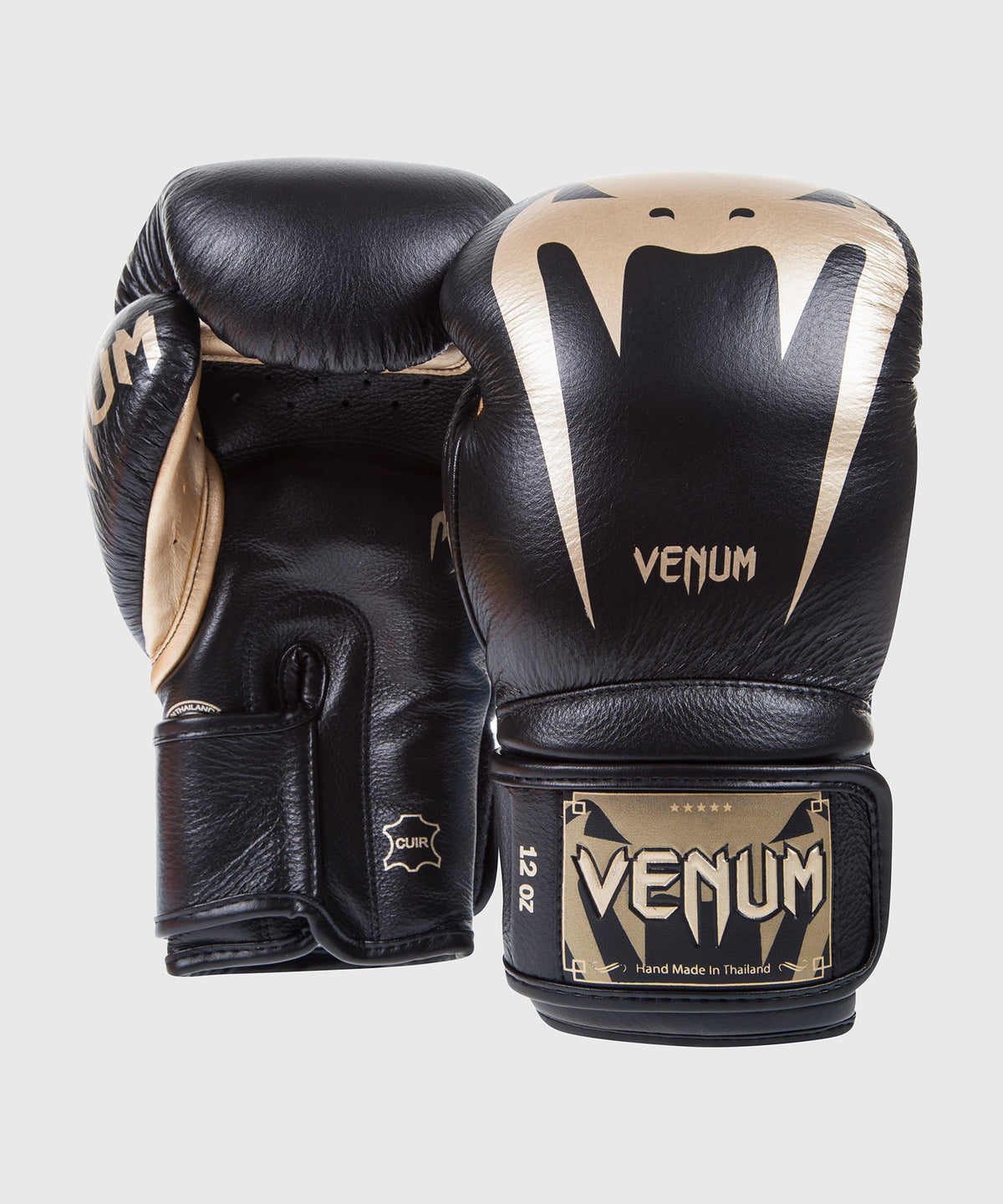 Venum Giant 3.0 Boxing Gloves - Nappa Leather Black Gold