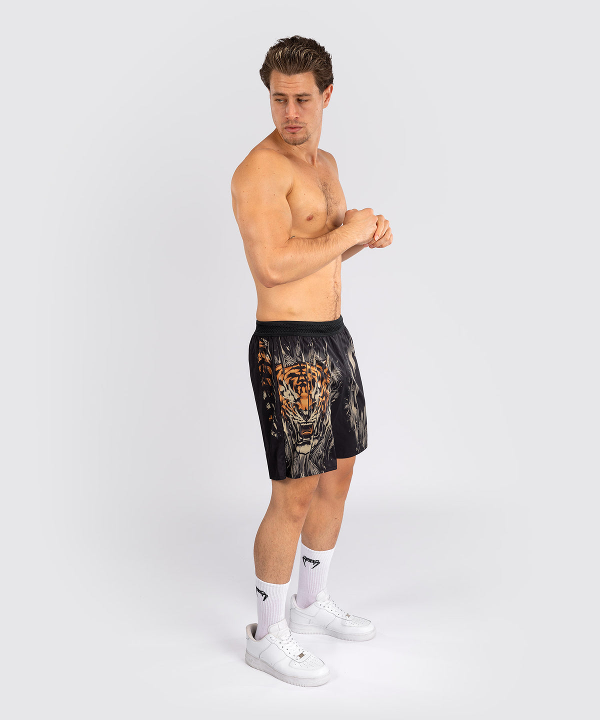 Venum Tiger Pantaloni da Allenamento Uomo - Nero/Arancione Neon