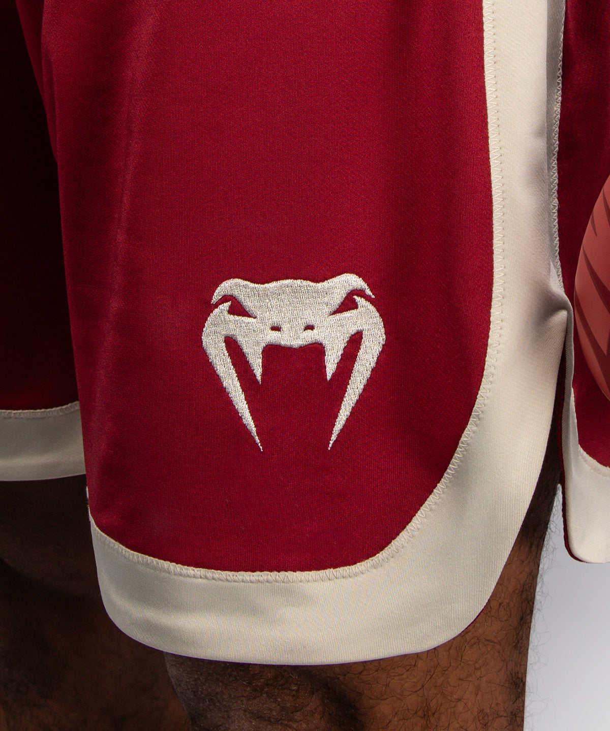 Venum Classic Boxing Shorts – Ruby Red/Ivory