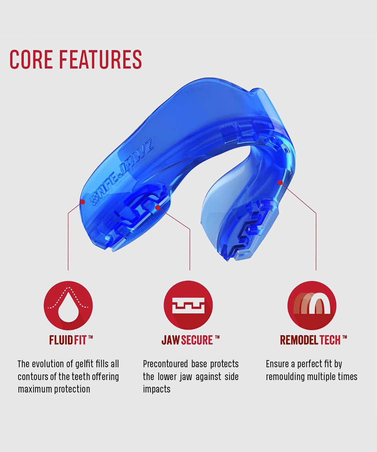 Protector Bucal Safejawz Ice – Adulto – Azul