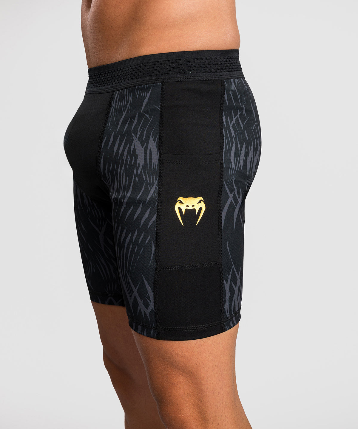 Short de compression Venum x Chimaev - Noir/Gris