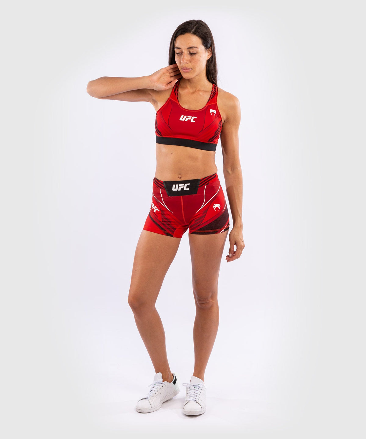 UFC Damen Kompressionsshorts Venum Authentic Fight Night - Short Cut - Rot