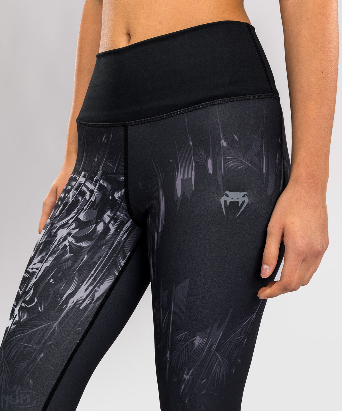 Venum Tiger Damen Leggings - Schwarz/Silber