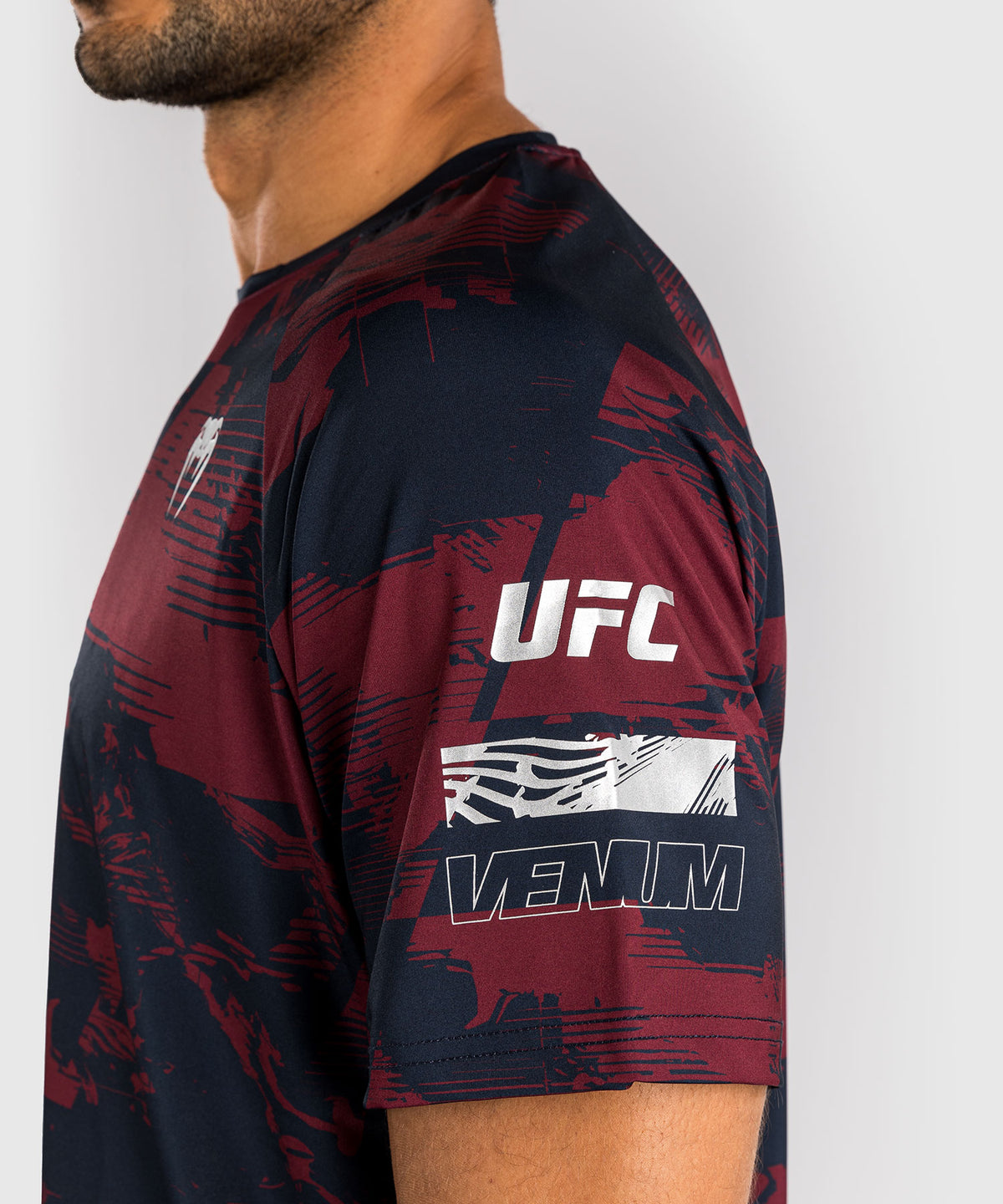 UFC Zenith by Venum Authentic Fight Week Camiseta de manga corta Performance Hombre - Azul marino/Burdeos/Plateado