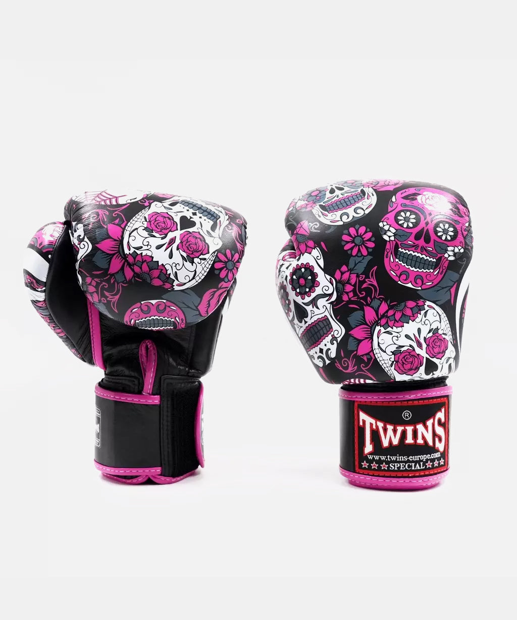 Twins Special Fantasy 4 Skull Guantes de Boxeo - Rosa