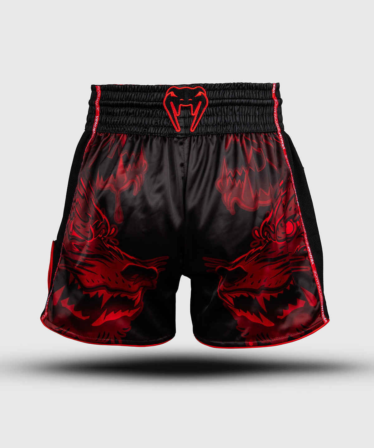 Short de Muay Thaï Venum Wolf Atak – Noir/Rouge