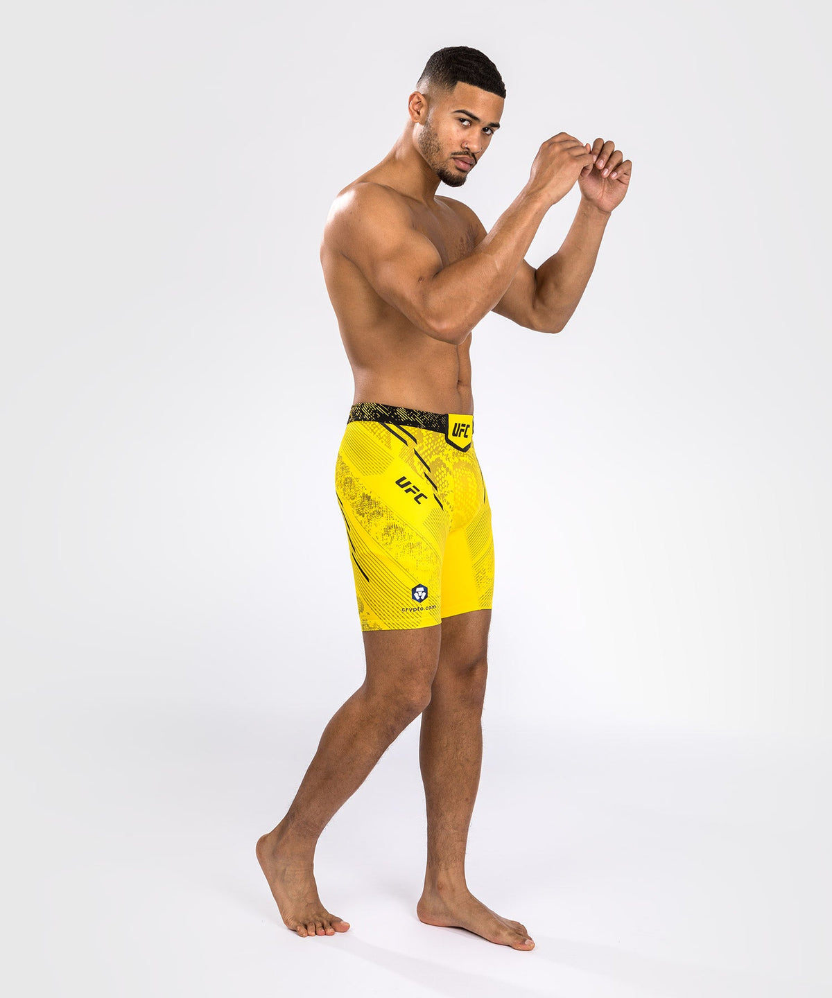 UFC Adrenaline by Venum Authentic Fight Night Herren Kompressionsshorts - Gelb