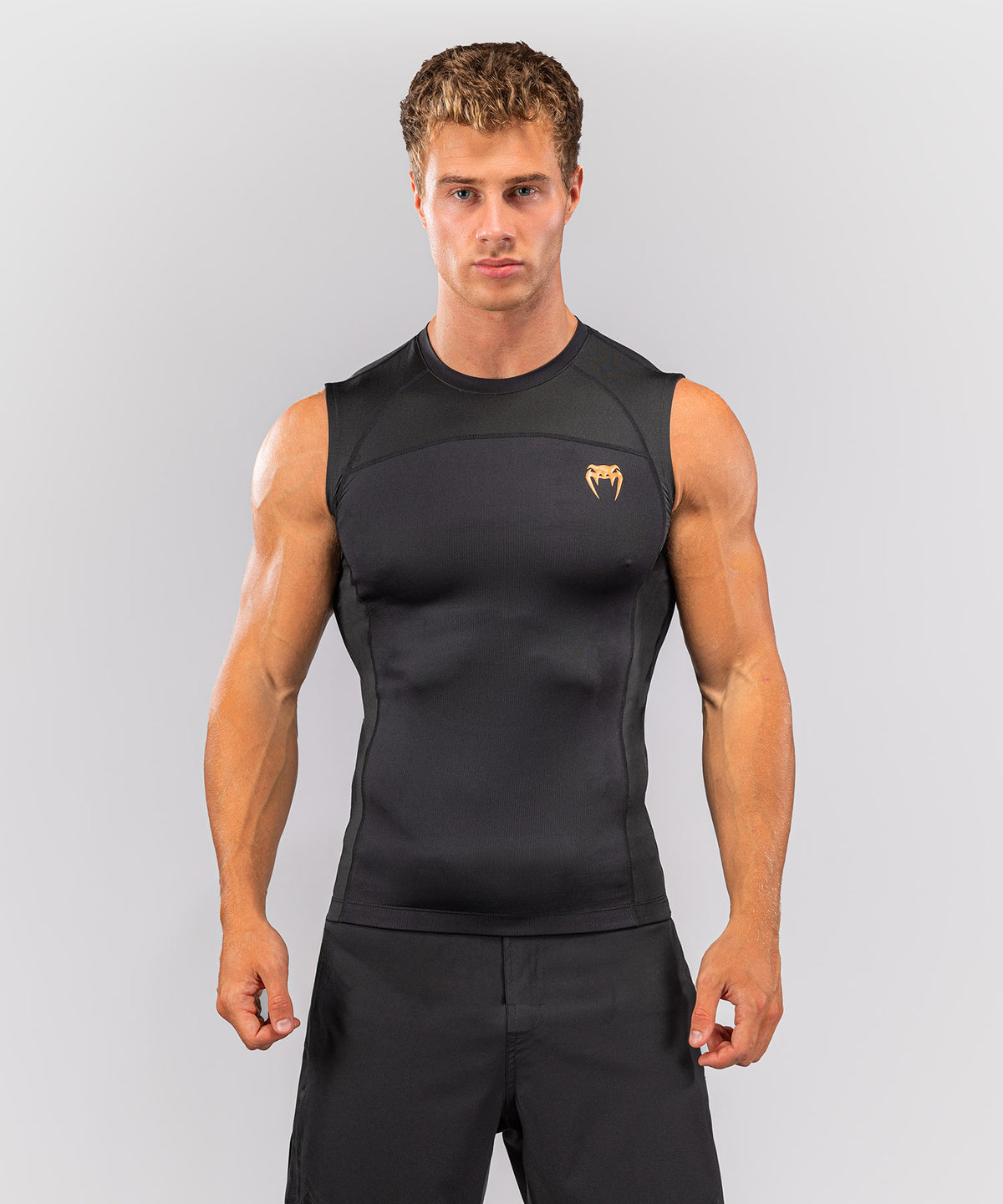 Venum G-Fit Revolution Rashguard sin mangas - Negro/Cobre