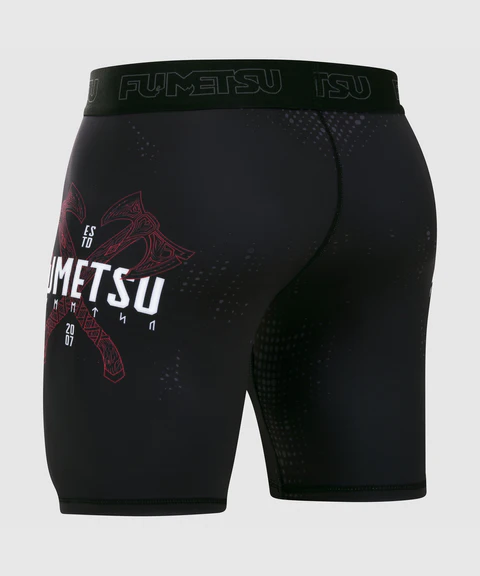 Fumetsu Berserker Vale Tudo Fightshorts - Nero/Rosso