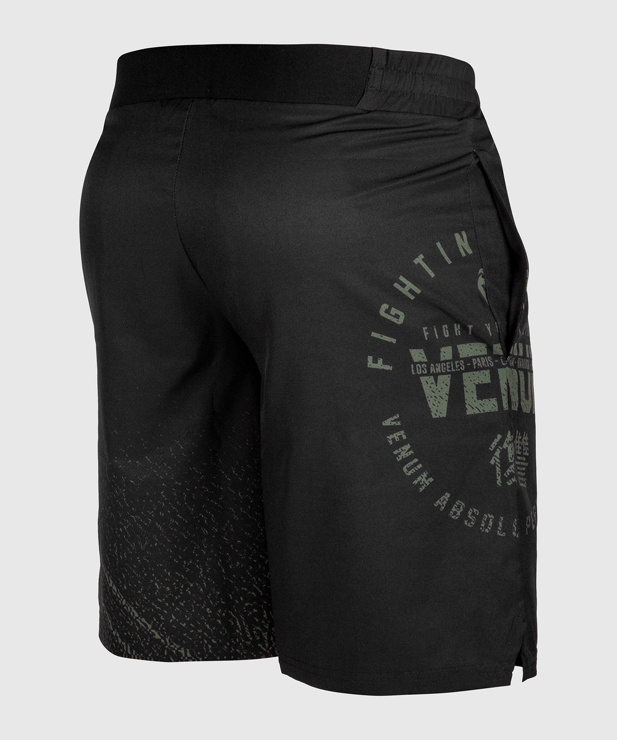 Short de sport Venum Signature - Noir/Kaki - Exclusivité