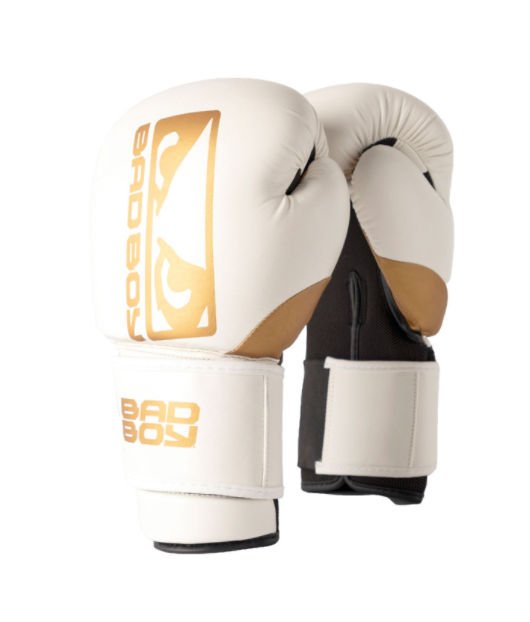 Bad Boy Zeus Guantes de Boxeo - Blanco/Oro