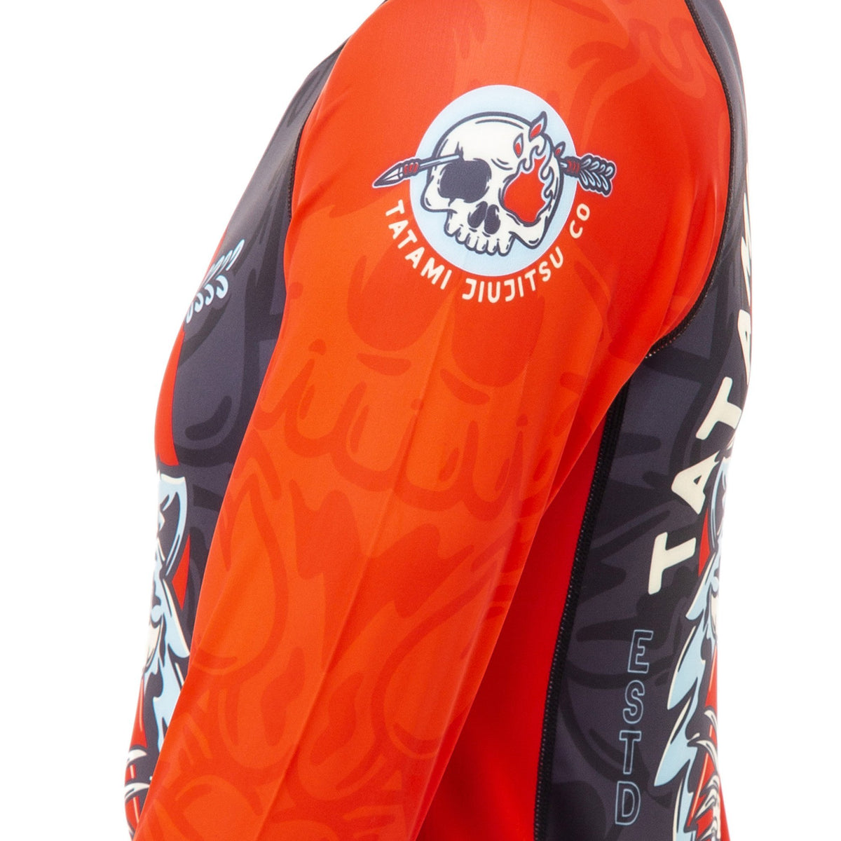 Tatami Fightwear Head Hunter Eco Tech Recycled Long Sleeve Compression T-shirt - Black/Red