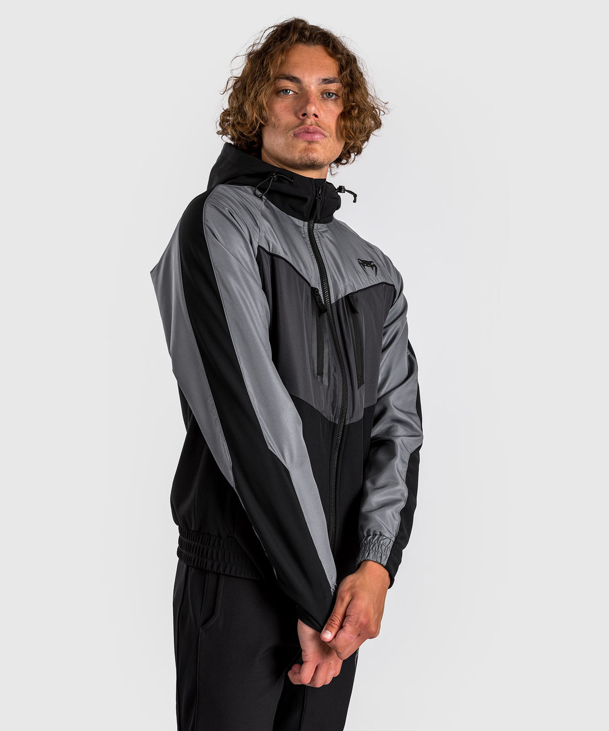 Venum Laser 3.0 Track Jacket - Negro/Gris