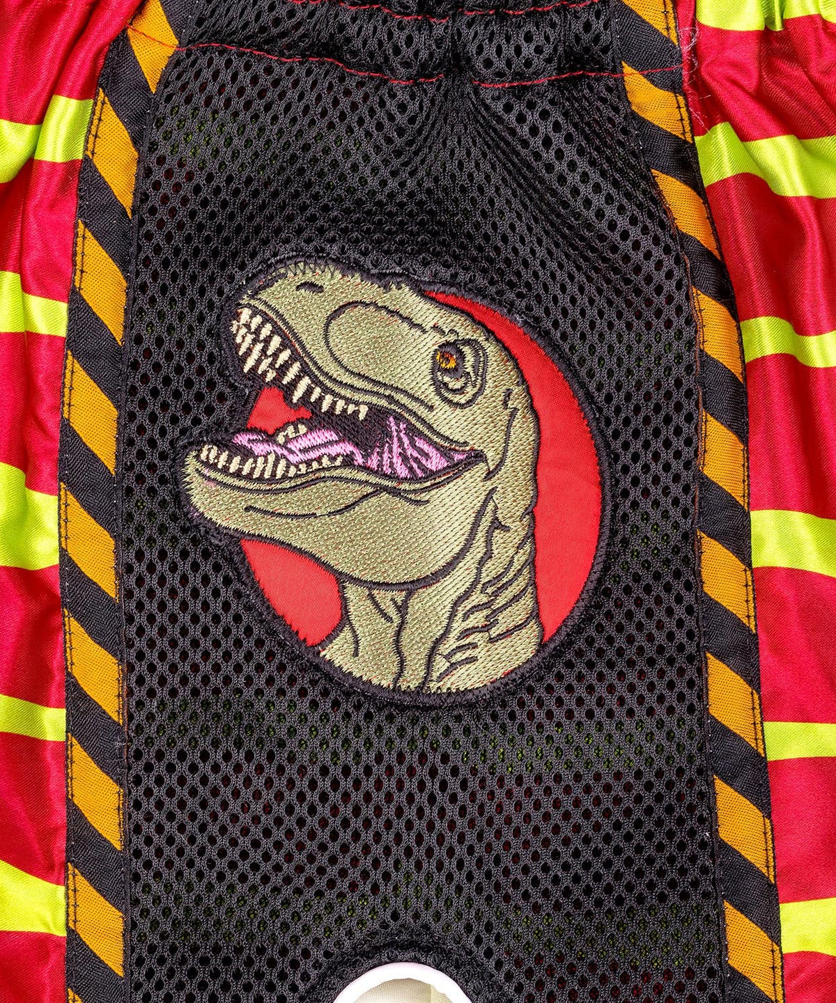 Short de Muay Thai 8 Weapons Jurassic - Vert/Rouge