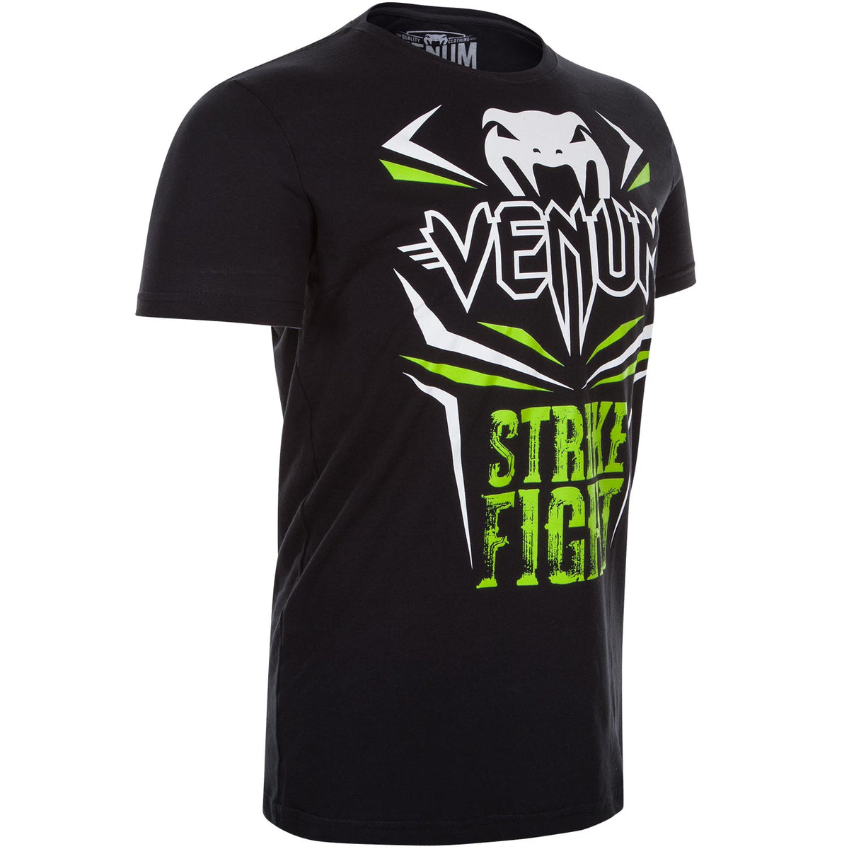 Venum Strike Fight T-shirt - Black/Neo Green