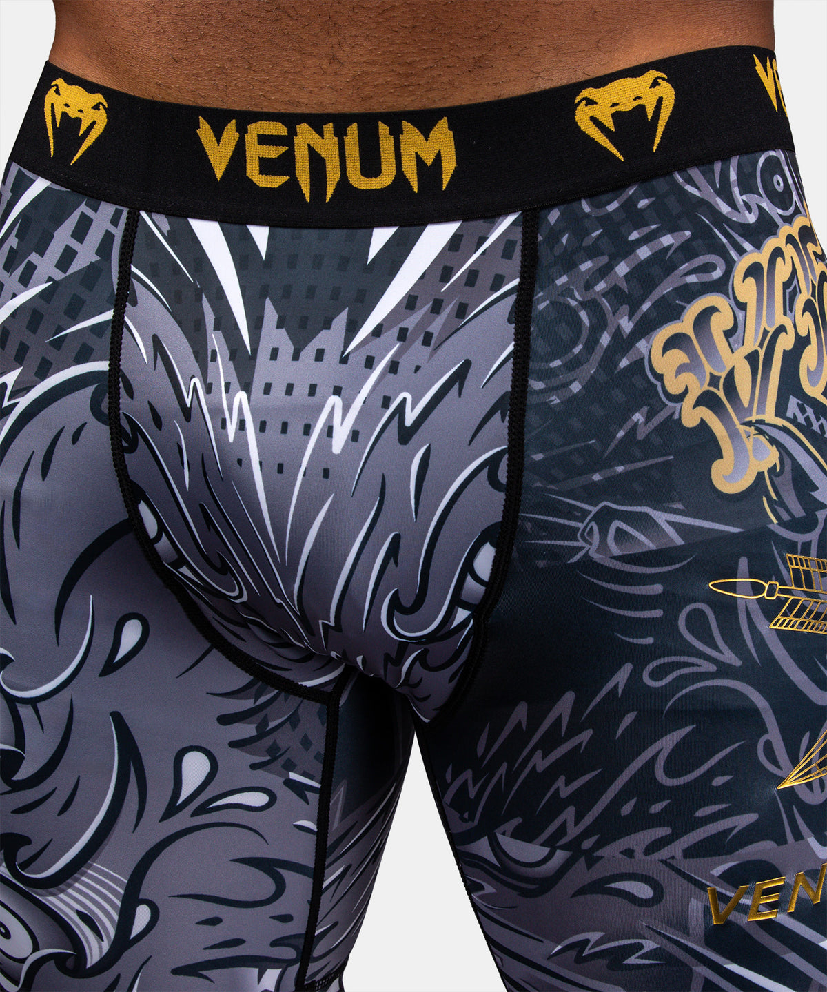 Short de Compression Venum Wolf Atak – Noir/Gris