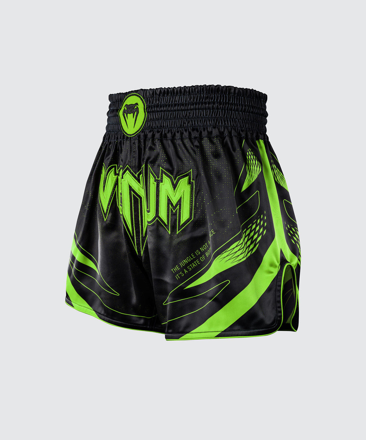 Venum Amazonia Reborn Pantalón corto de Muay Thai - Negro/Verde