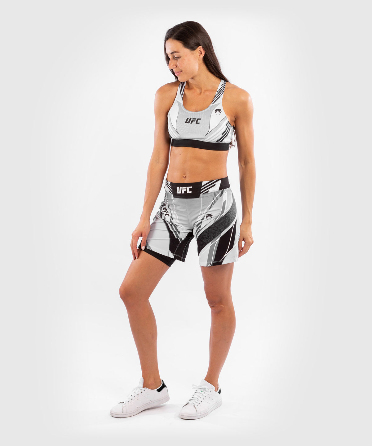 Fightshort Femme UFC Venum Authentic Fight Night - Coupe Longue - Blanc