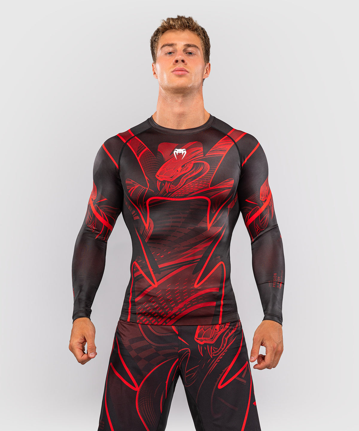 Rashguard manches longues Venum Crimson Viper 2.0 - Noir/Rouge