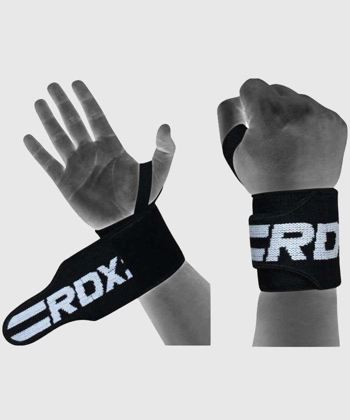 RDX W2 Lifting Straps - Black/White