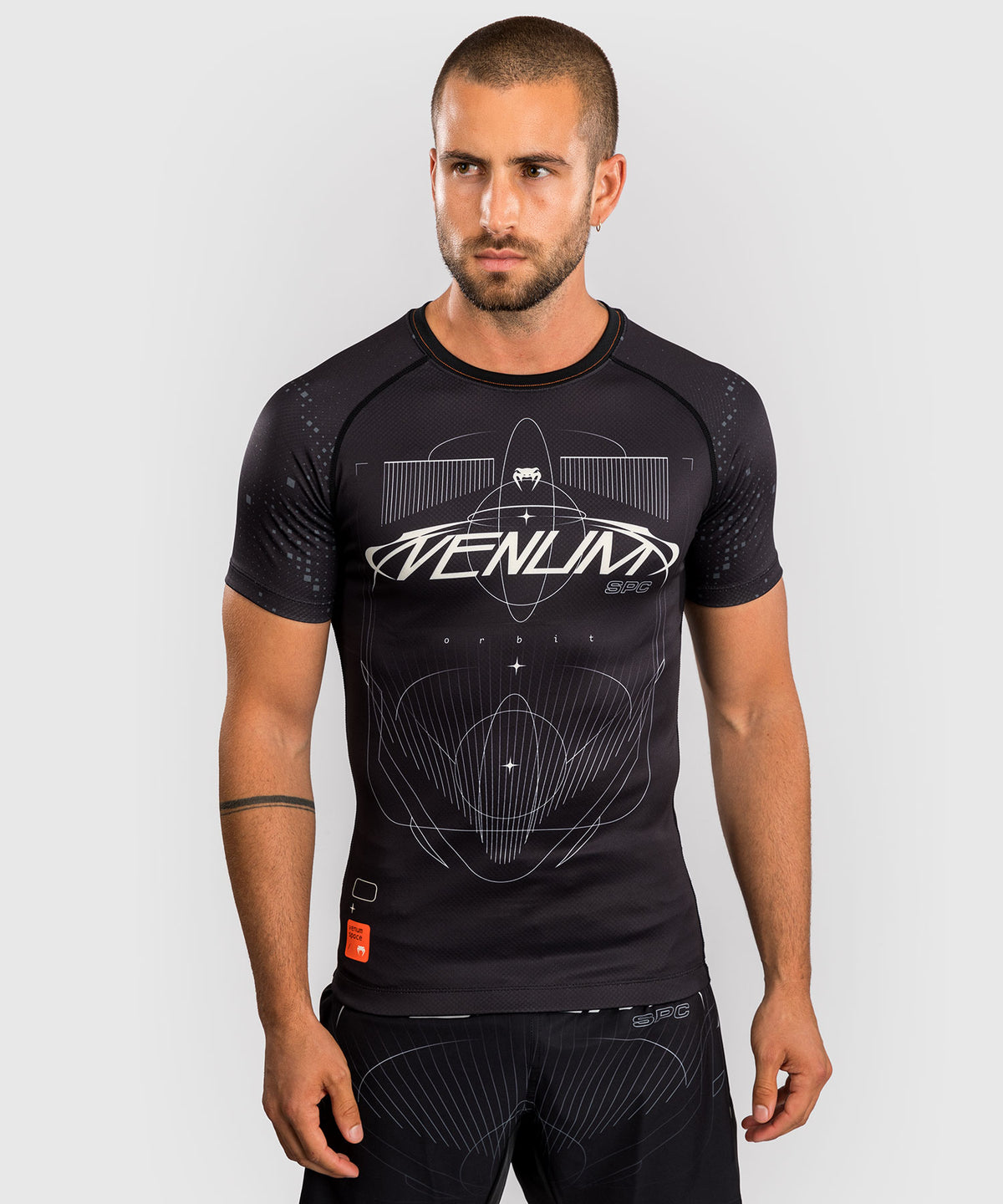 Rashguard Manches Courtes Venum Eclipse – Noir/Ivoire