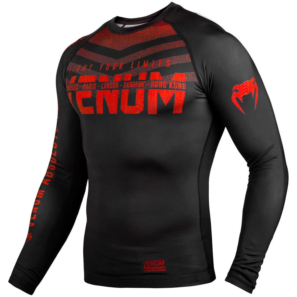 Rashguard Venum Signature - Manches longues - Noir/Rouge