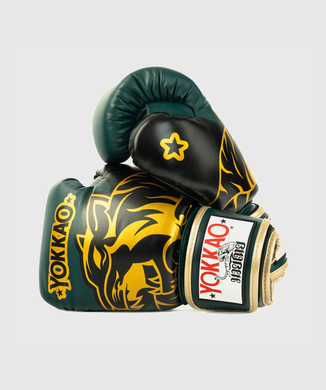 Yokkao Original Gold Boxing Gloves - Green