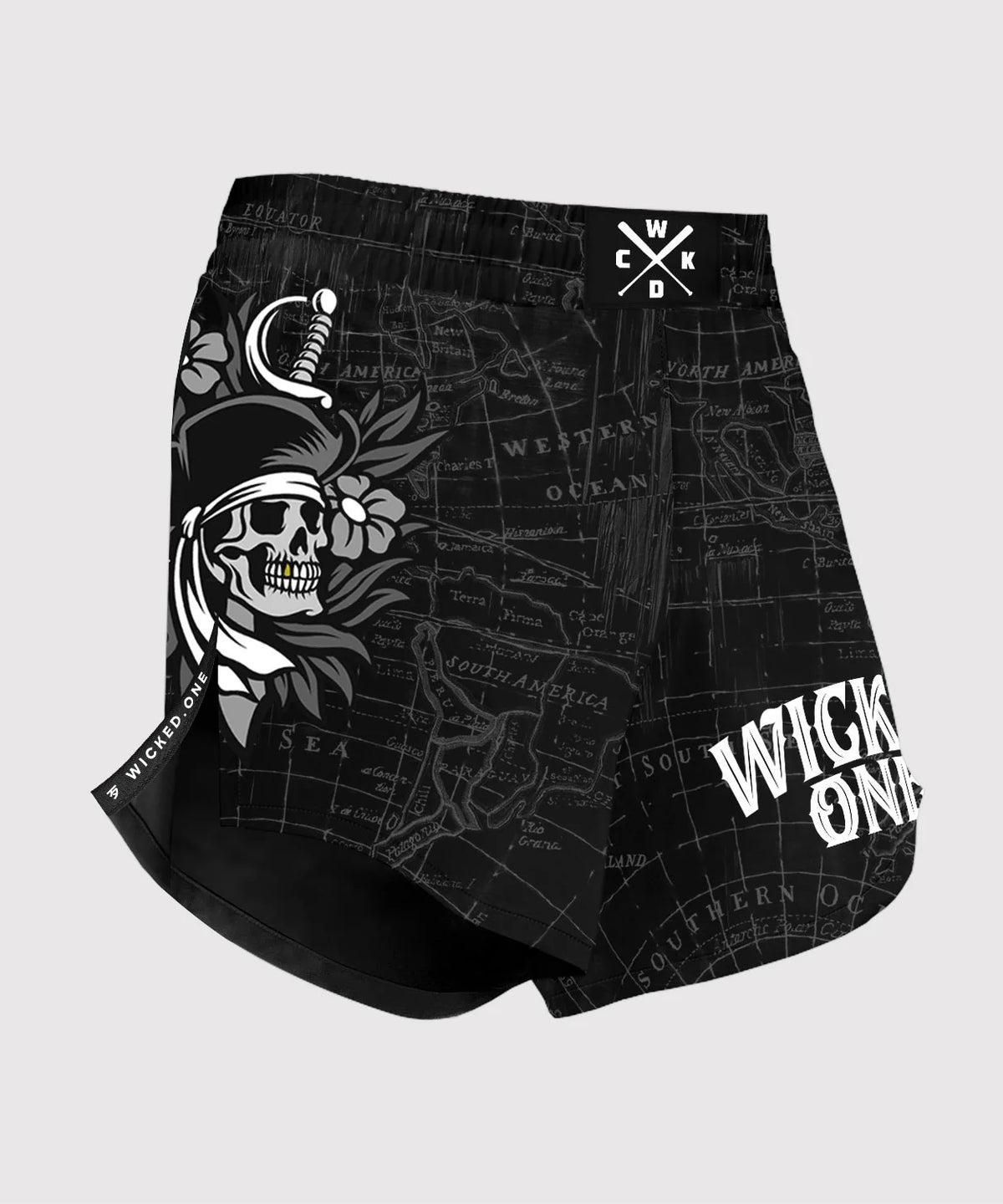 Wicked One Element Hacker Fightshorts - Schwarz