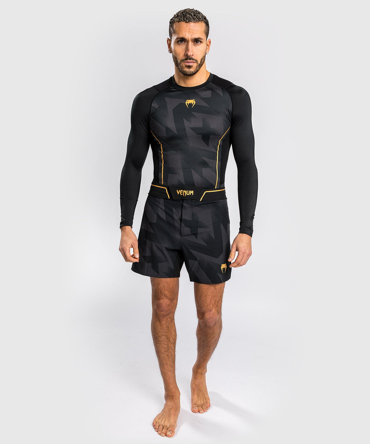 Rashguard Venum Razor - Manches Longues - Noir/Or